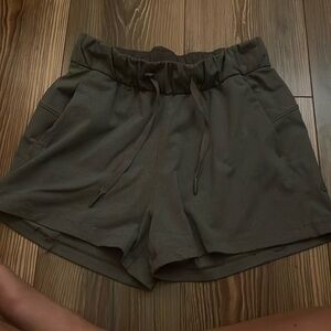 gray lululemon shorts